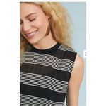 Anthropologie Just Female Dress Womens Small Black White Striped Natasha Maxi Photo 2