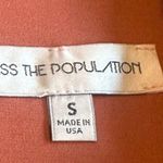 Dress the Population Claudette Bodycon Dress Knee Length Coral Stretch Small Photo 12