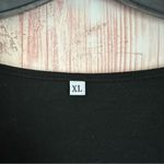 Unbranded Black Ruffle Sleeve V Neck Stretch T Shirt Size XL Photo 4