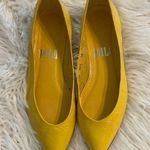 MILA Women's Yellow Flats size 7.5M leather flats color yellow Photo 0