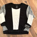 DKNY jeans NWT Black Gray White Colorblock Sweater Size XL Photo 7