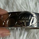 Coach  C Logo Signature Silver Bangle Bracelet Photo 10