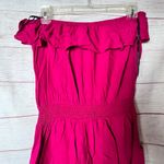 Forever 21  Women's Strapless  Romper with Ruffle off Shoulder Strapless   Sz M Photo 1