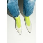 BY FAR Carr Flats in Limewash White Leather 37 With Box Womens Ballet Size 6 Photo 12