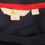 Boden Sweatshirt Dress Cotton Navy Blue Velvet Burnout Zebra Tiger Stripes 4R Size 4 Photo 11