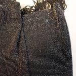 Cache Vintage  Black Metallic‎ Asymmetrical Dress Y2K 90s Glam Beaded Size XXS Photo 7