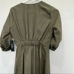 Lulu's pull me close olive green long sleeve maxi dress faux suede butto… Photo 7