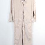 James Perse Ultra Fine Corduroy Jumper Jumpsuit Beige Neutral Nude Tan Size 0 Photo 4