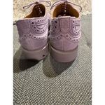 The Office of Angela Scott Mr. Doubt Lilac Leather Women's Cutout Brogue Oxford Purple Size 7.5 Photo 3
