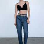 ZARA High Waisted Jean Denim Jeans Pants Photo 4