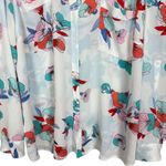 Candie's  Button Down Floral Print White Boho Women's Blouse Size 2X Photo 5