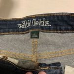 Wild Fable High Rise Skinny Dark‎ Wash Distressed Denim Jeans, Trendy Size 8 # Blue Photo 8