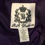 BB Dakota Muted Purple Tartan Plaid Single Breasted Long Wool Coat Sz M Photo 11