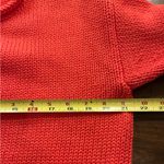 Shannon Passero Coral 100% Cotton Crewneck Sweater Denim Pocket Size Medium Pink Photo 4