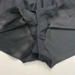 Victoria's Secret Vintage  Nighty Set Cami Tank Shorts Satin Lace Trim Black Y2K Photo 13