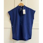 FIGS Rafaela Oversized Scrub Top in Sapphire, Size X-Small Photo 6