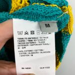 PINKO Striped Crochet Knitted Maldive Skirt In Green Medium $295 Cotton Photo 7