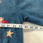 Vintage Casey Coleman Denim Embroidery Angels Lined Shacket M/L Corduroy Pockets Blue Size M Photo 9