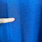 Duluth Trading Co Dry & Mighty Long Sleeve Hoodie Tunic Womens M Blue Wool Blend Size M Photo 4