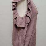 love on a hanger Ruffled Cold Shoulder Sweater Size Medium Photo 3