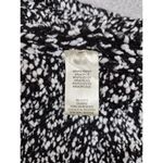 Simply Noelle  Crew Neck Sweater Poncho Black/White Poly Blend One Size Photo 3