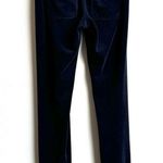 Juicy Couture Rare Vintage Navy Blue Low Rise Velour Pants Size XS Snap Pockets Photo 4