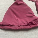 ANDIE  The Elwood Bikini Top Mulberry Pink Swimwear Tie Neck Adjustable Large NWT Photo 3