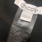 Chico's Luxe Cashmere Blend Ribbed Knit Ankle Pants Women’s Large Black Travel Photo 11