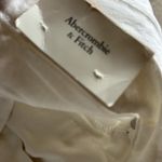 Abercrombie & Fitch NWT  THE SLIM STRAIGHT ULTRA HIGH RISE WHITE JEANS Photo 5