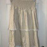 NWT MiuMax Tan Pull On 2 Tiered Aline Skirt Size J6 Photo 5