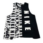 Nike Women’s  Black and White Graphic Tank Top Photo 0