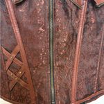 Alivila.Y Brown Renaissance Corset Top Western Festival Cosplay M Size M Photo 7