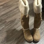 SO  Women's Beige Winter Boots with White Fleece Photo 2