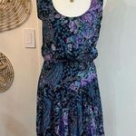 Vintage Benson & Smith Rayon Drop Waist Floral Paisley Boho Cottagecore Dress 9 Blue Size undefined Photo 0