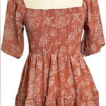 Justify  Rust Floral Mini Dress Photo 0