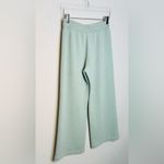 St. John Sport Pastel Mint Green Wool Wide-Leg Knit Pants Size S Photo 4