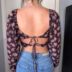 Cotton Candy LA Pink Floral Tie Top Photo 1