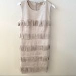 Calvin Klein NWT  Suede Fringe Dress Size 10 Photo 3