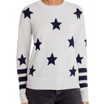 AQUA Cashmere Cashmere Star Sweater With Stripes XS Bloomingdales Exclusive Photo 0