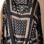 Free People Little Secret Scarf Print Blouse Photo 2