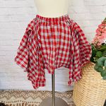 Boutique Plaid Hanky Hem Skirt Photo 8