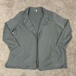 Athleta  Eastbound Blazer Womens 20 Pointe Knit Open Tencel Lyocell Stretch Green Photo 1