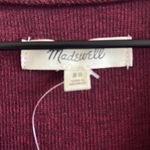 Madewell  Henley Sweater Midi Dress Maroon Ribbed XS Photo 5