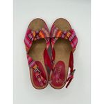 Aerosoles Womens Multicolor Striped Open-Toe Wedge Sandals Size 7W Photo 3