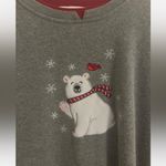 Hasting & Smith Gray Polar Bear Graphic Sweatshirt Photo 2