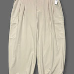 NWT GapFit Runaround Jogger Cargo Pants Beige High Rise 4 Way Stretch Women's M Tan Size M Photo 0