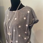 Lucky Brand Gray Tie Front Relaxed T-Shirt Photo 1