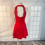 Lulus Lulu’s NWT Hometown Girl Red Lace Skater Dress size small Photo 7