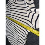 L.L.Bean  SWEATER SHIRT WOMEN SZ LARGE BEIGE BLUE 1/4 ZIP PULLOVER PREPPY Photo 7