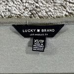 Lucky Brand green cap sleeve blouse with cut-out details Sz XS Photo 3